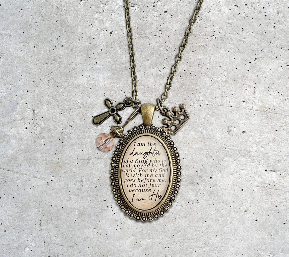 I am the Daughter of a King necklace