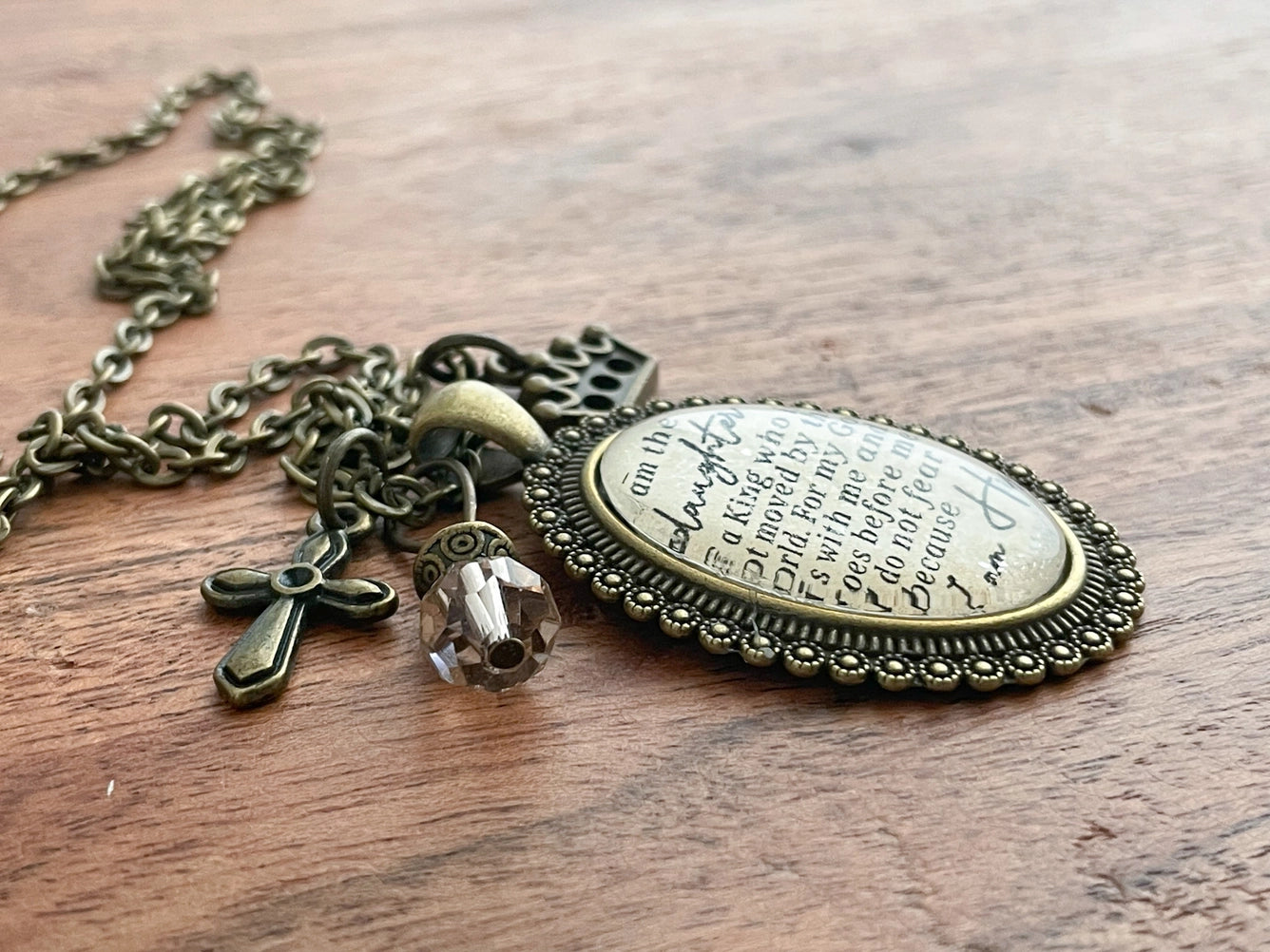 I am the Daughter of a King necklace