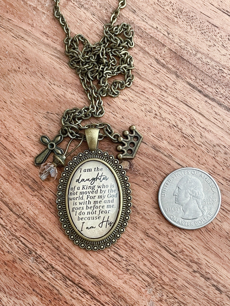 I am the Daughter of a King necklace